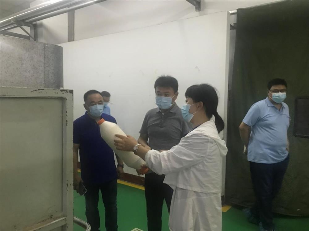 Beat365唯一官方网站纪委书记卢刚赴元首集团 平阴纺织工业园调研